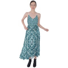 Paradise Flowers In Lovely Colors Tie Back Maxi Dress by pepitasart