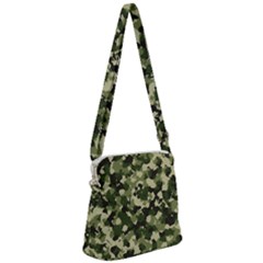 Dark Green Camouflage Army Zipper Messenger Bag by McCallaCoultureArmyShop