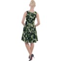 Dark Green Camouflage Army Knee Length Skater Dress View2