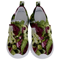 Salad Lettuce Vegetable Kids  Velcro No Lace Shoes by Sapixe