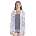 Flowers Drape Collar Cardigan View1