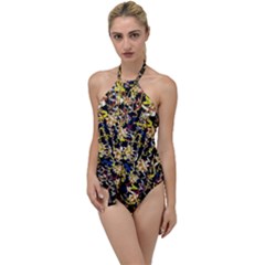 Festive And Celebrate In Good Style Go With The Flow One Piece Swimsuit by pepitasart