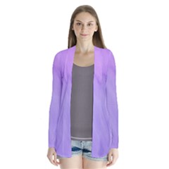 Purple Shade Drape Collar Cardigan by designsbymallika