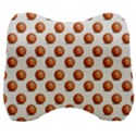 Orange Basketballs Velour Head Support Cushion View1