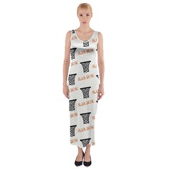 Slam Dunk Baskelball Baskets Fitted Maxi Dress by mccallacoulturesports