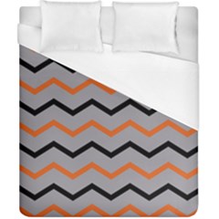 Basketball Thin Chevron Duvet Cover (california King Size) by mccallacoulturesports