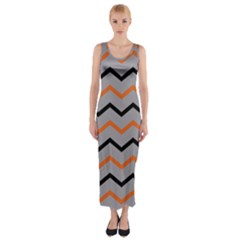 Basketball Thin Chevron Fitted Maxi Dress by mccallacoulturesports