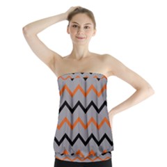 Basketball Thin Chevron Strapless Top by mccallacoulturesports