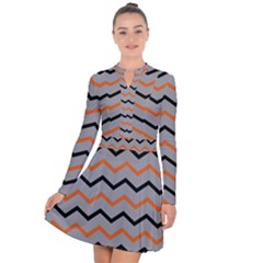 Basketball Thin Chevron Long Sleeve Panel Dress by mccallacoulturesports