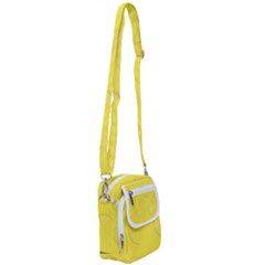 Yellow Pineapple Background Shoulder Strap Belt Bag by HermanTelo