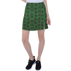 Rose Stars So Beautiful On Green Tennis Skirt by pepitasart