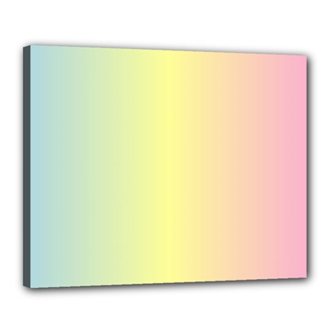 Vertical Rainbow Shade Canvas 20  X 16  (stretched) by designsbymallika