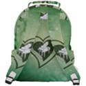 Music, Piano On A Heart Rounded Multi Pocket Backpack View3