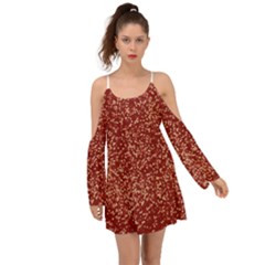 Burgundy Red Confetti Pattern Abstract Art Kimono Sleeves Boho Dress by yoursparklingshop