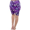 Botanical Violet Print Pattern 2 Cropped Leggings  View4