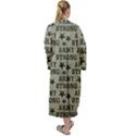 Army Stong Military Maxi Velour Kimono View2