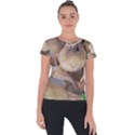 Close Up Mushroom Abstract Short Sleeve Sports Top  View1