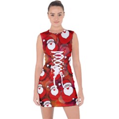 Santa Clause Lace Up Front Bodycon Dress by HermanTelo