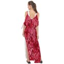 Background Abstract Surface Red Maxi Chiffon Cover Up Dress View2