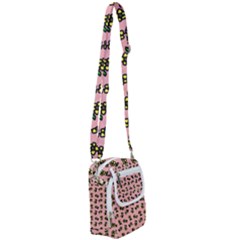 Daisy Pink Shoulder Strap Belt Bag by snowwhitegirl