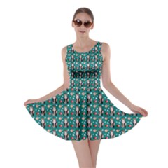 Chrix Pat Teal Skater Dress by snowwhitegirl