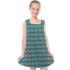 Chrix Pat Teal Kids  Cross Back Dress by snowwhitegirl