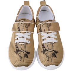 Deer On A Mooon Women s Velcro Strap Shoes by FantasyWorld7