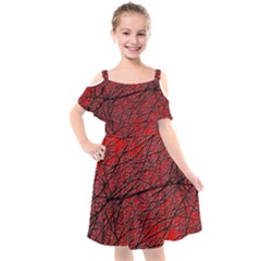 Neurons Cells Train Link Brain Kids  Cut Out Shoulders Chiffon Dress by HermanTelo