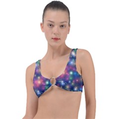 Abstract Background Graphic Space Ring Detail Bikini Top by Bajindul