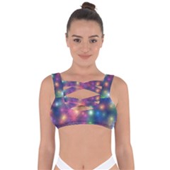 Abstract Background Graphic Space Bandaged Up Bikini Top by Bajindul