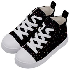 Abstract Colorful Glitters Background Vector Kids  Mid-top Canvas Sneakers by Vaneshart