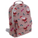 Cute Christmas Santa Seamless Pattern Flap Pocket Backpack (Large) View2