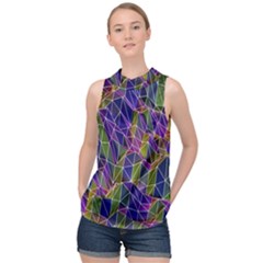 Ab 162 High Neck Satin Top by ArtworkByPatrick