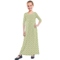 Df Codenoors Ronet Kids  Quarter Sleeve Maxi Dress by deformigo