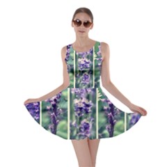 Collage Fleurs Violette Skater Dress by kcreatif