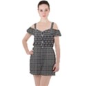 DF Adamo Linum Ruffle Cut Out Chiffon Playsuit View1