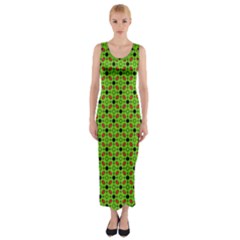 Texture Seamless Christmas Fitted Maxi Dress by HermanTelo