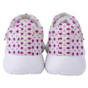 Background Flowers Multicolor Purple Women s Velcro Strap Shoes View4