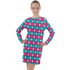 Df Hippin Whistler Long Sleeve Hoodie Dress by deformigo