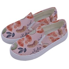 Hygge Seamless Pattern Kids  Canvas Slip Ons by Vaneshart