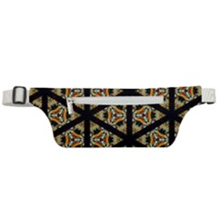 Pattern Stained Glass Triangles Active Waist Bag by HermanTelo