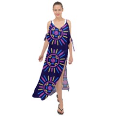 Df Kaysie Rainolds Maxi Chiffon Cover Up Dress by deformigo