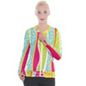 abstract lines Casual Zip Up Jacket View1