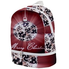 Merry Christmas Ornamental Zip Bottom Backpack by christmastore