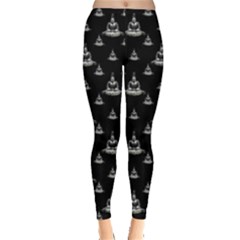 Buddhism Motif Print Pattern Design Leggings  by dflcprintsclothing