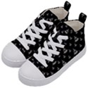 Buddhism Motif Print Pattern Design Kids  Mid-Top Canvas Sneakers View2