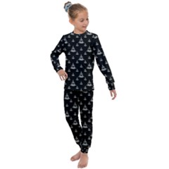 Buddhism Motif Print Pattern Design Kids  Long Sleeve Set  by dflcprintsclothing