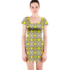 Df Fergano Short Sleeve Bodycon Dress by deformigo