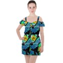 Rancho 1 1 Ruffle Cut Out Chiffon Playsuit View1