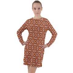 Df Jaitana Long Sleeve Hoodie Dress by deformigo